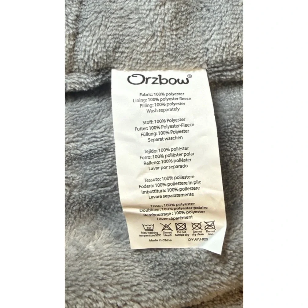 Orzbow Fleece Footmuff Gray Winter Full Zip for Infant Toddler Strollers